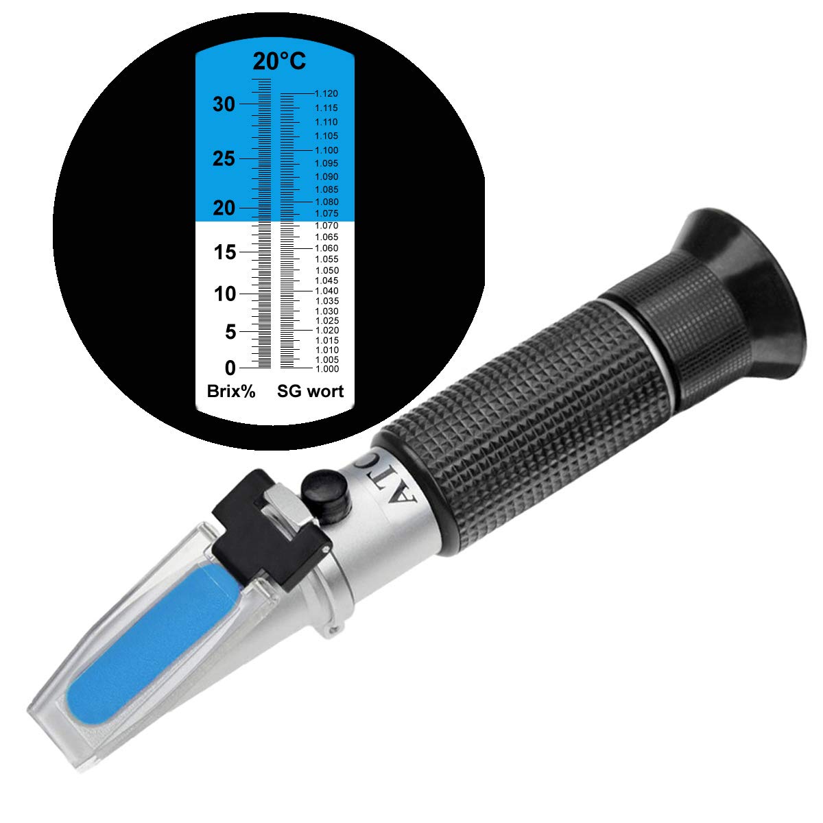 Refractometer 0-32 Brıx Gauge Density 1,000 - 1.120 Sg One Refractometer Refractometer 0-32 Brıx Gauge Density 1,000 - 1.120 Sg One Refractometer