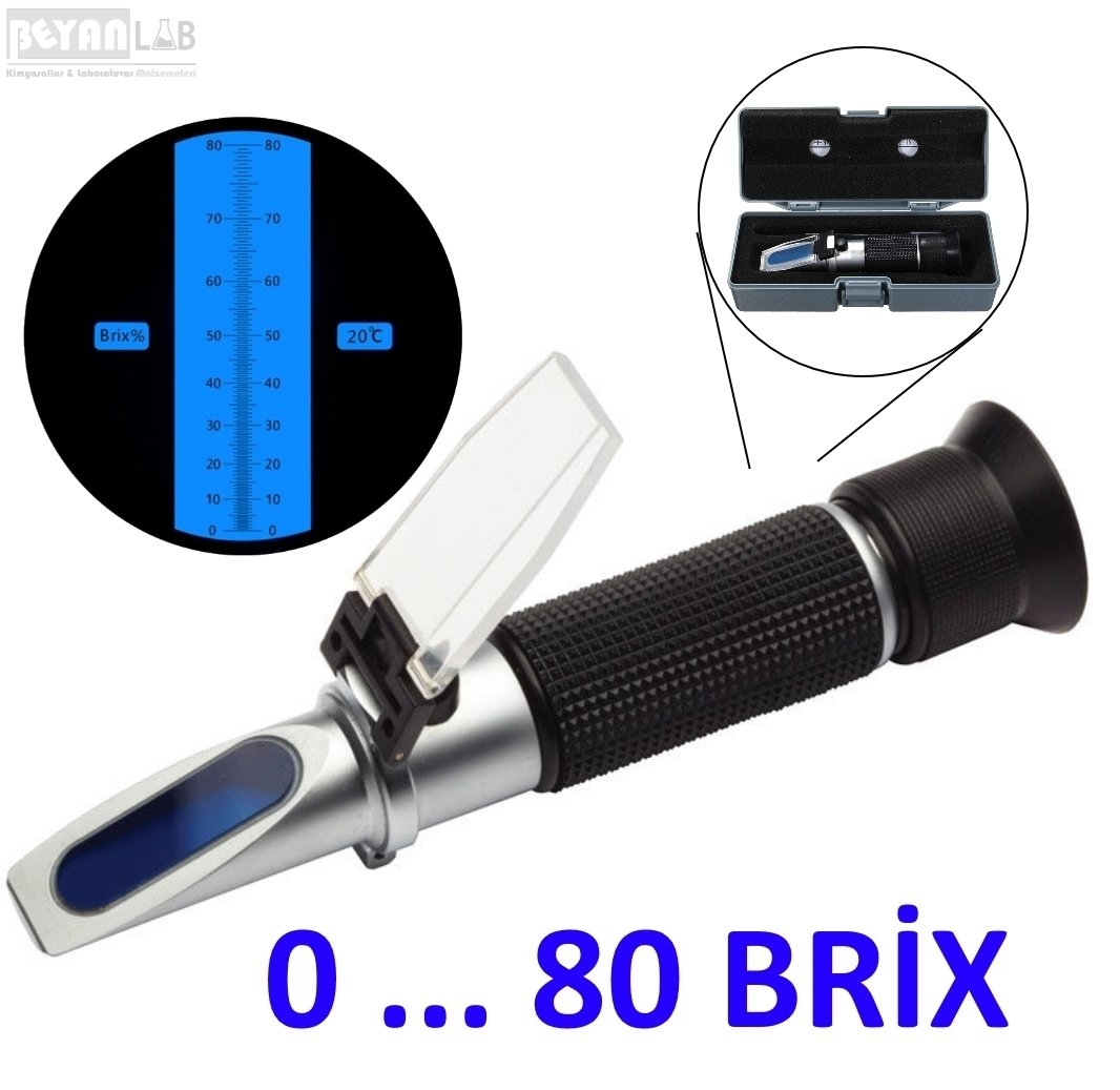 Refractometer Atc 0-80 Brix Meter Refractometer Atc 0-80 Brix Meter