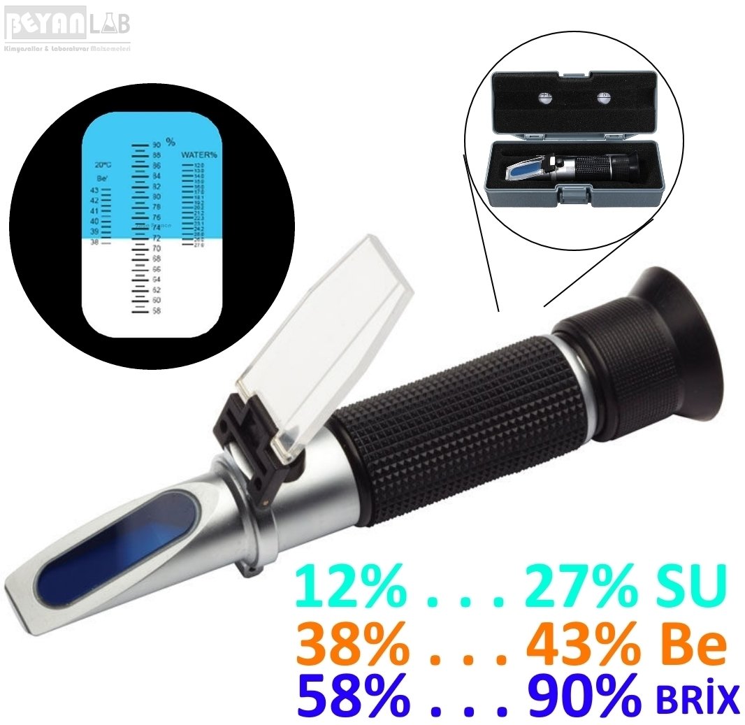 Refractometer Atc 58-90 Brix Meter Honey Herbite Refractometer Atc 58-90 Brix Meter Honey Herbite